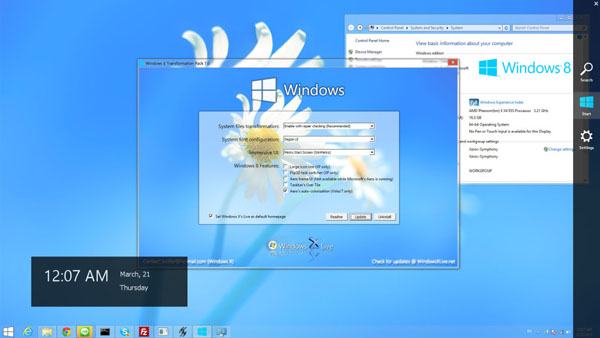 ( ) Windows 8 Transforma
